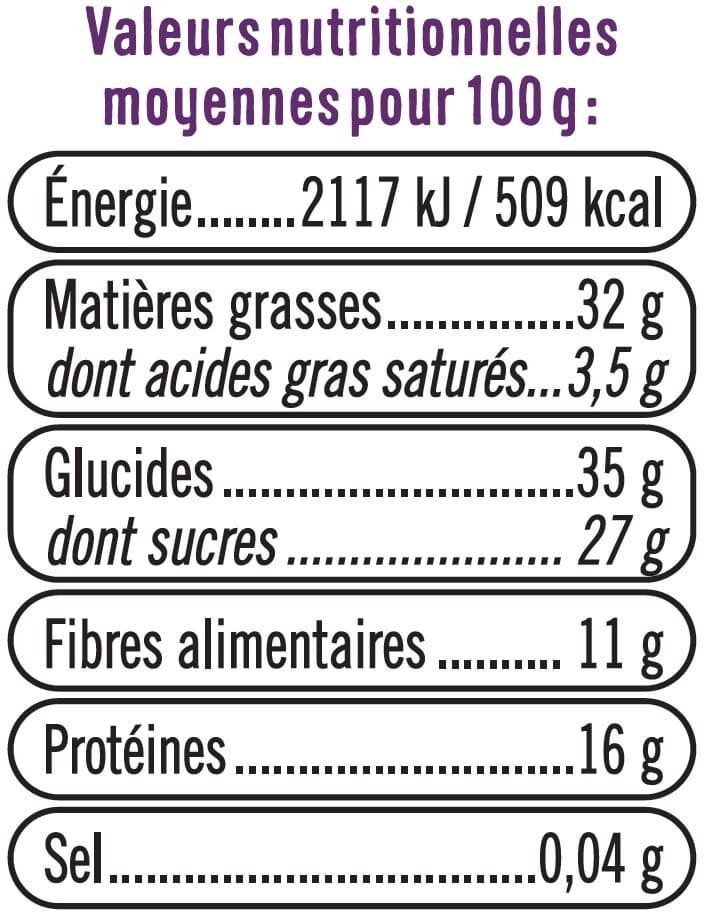 U Snacking myrtille noisette graines de courge sachet de 40g packshot