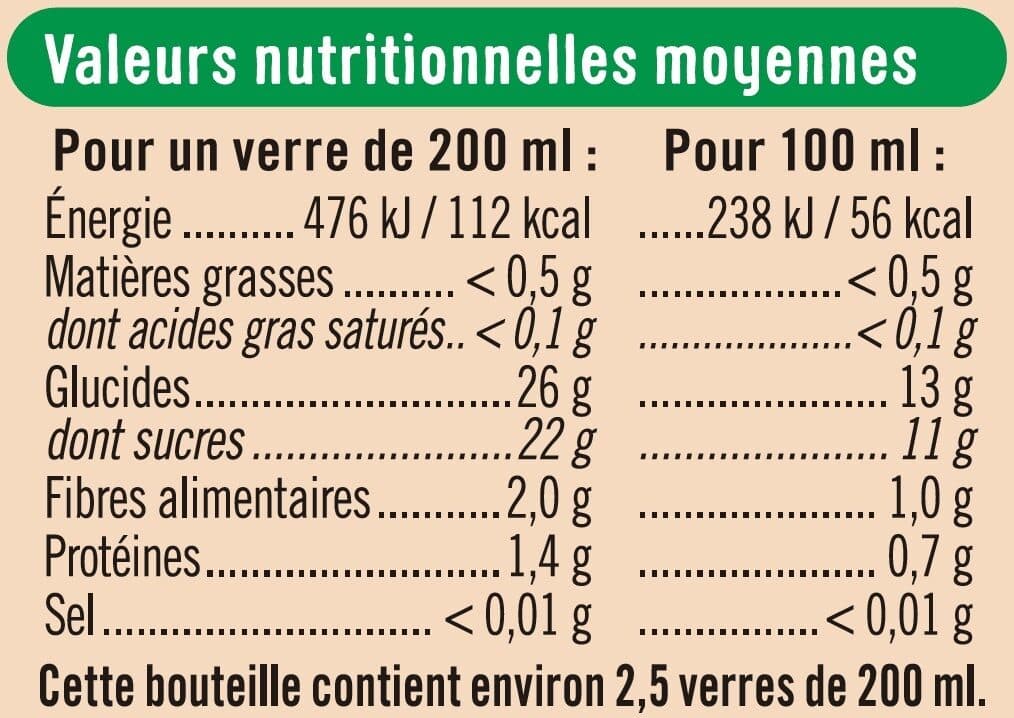 U Smoothie orange mangue banane packshot