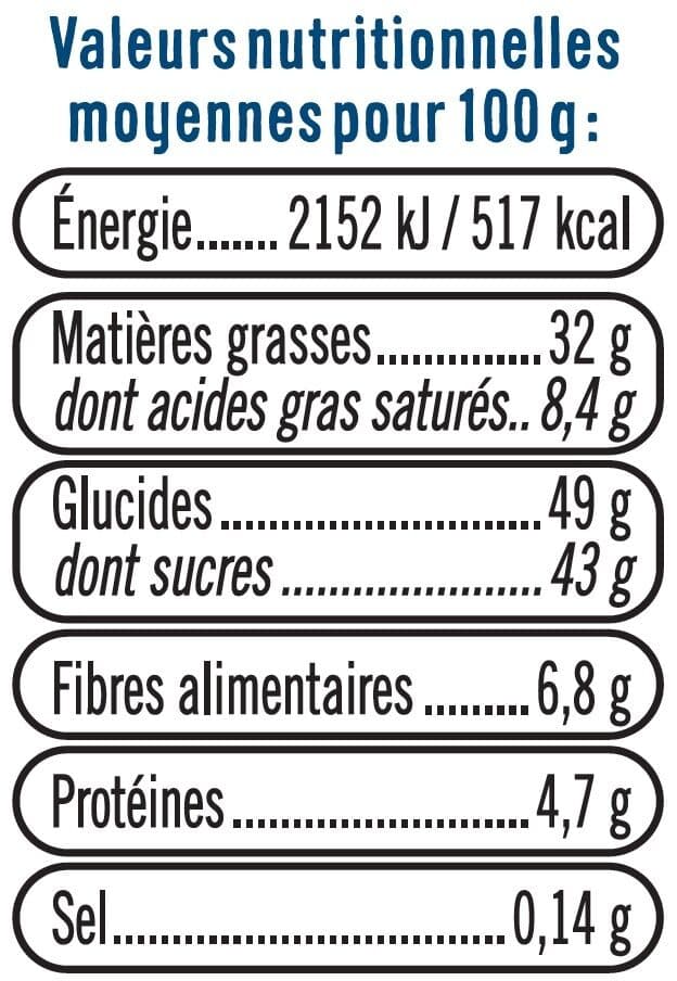 U Snacking choco myrtille & macadamia sachet de 40g packshot