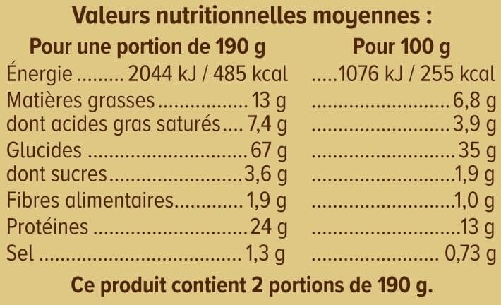 U Pizza aux trois fromages bio - 380g packshot