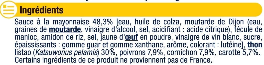U Thon pêché à la ligne mayonnaise 2 boîtes de 135g packshot