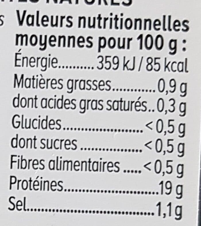 U Crevettes décortiquées nature, transformées en France packshot