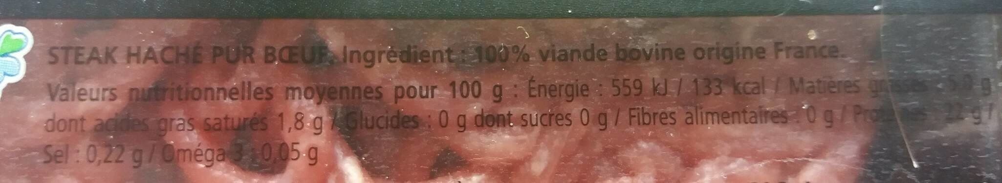 U Steak haché, 5% Matières Grasses packshot