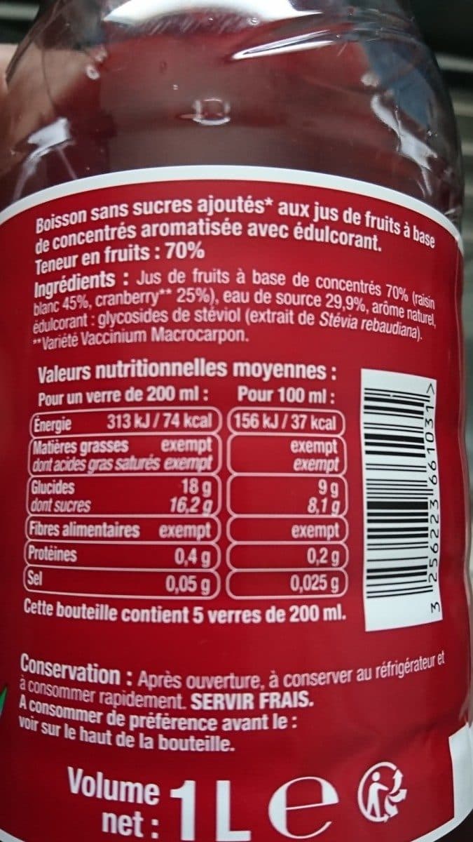 U Cranberry packshot