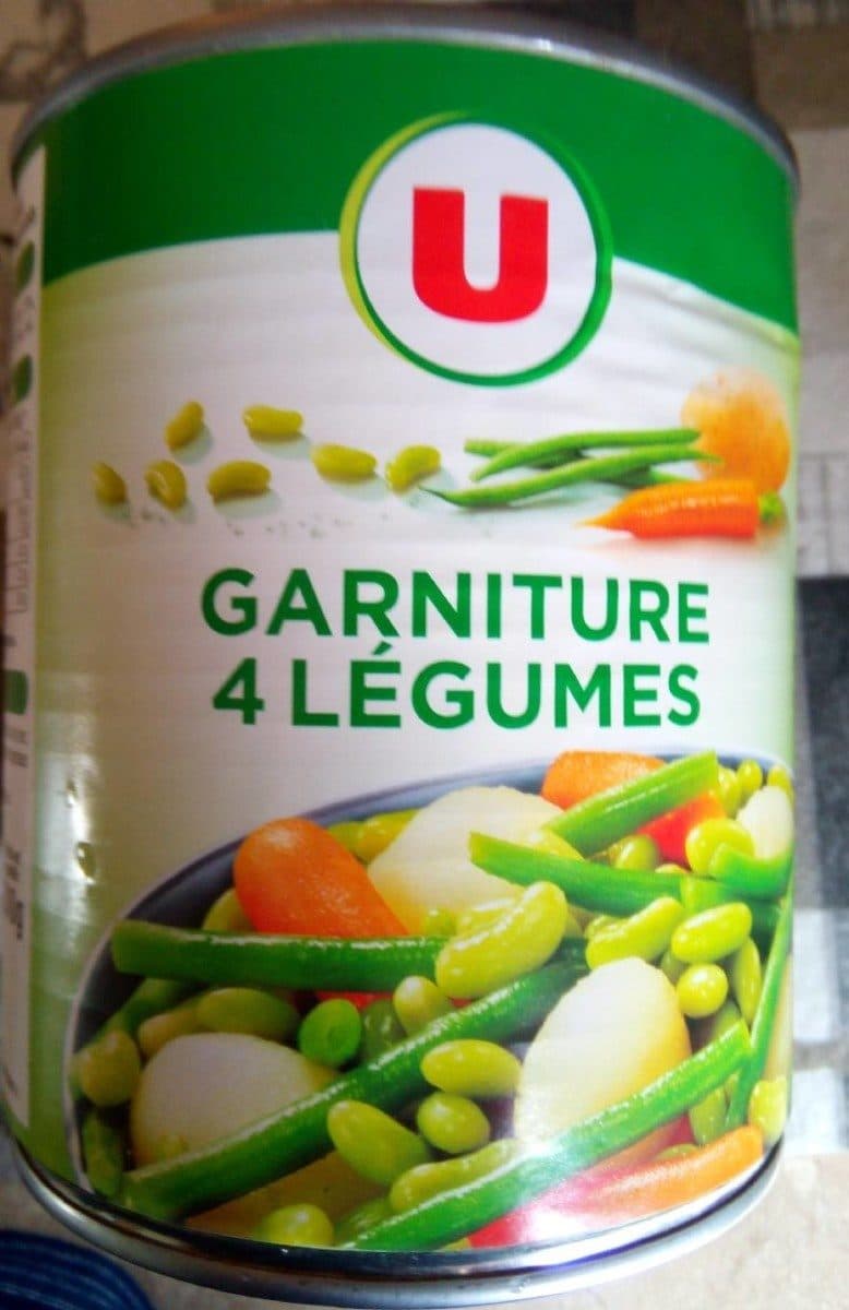 U Garniture 4 légumes packshot