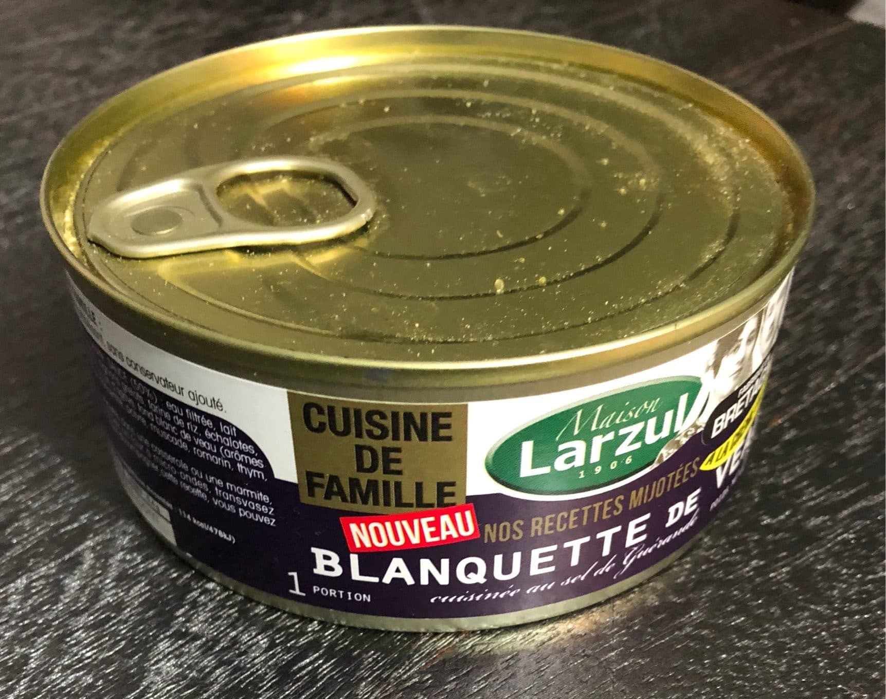 Larzul Blanquette de veau cuisinée au sel de Guérande et à la crème fraîche,LARZUL packshot