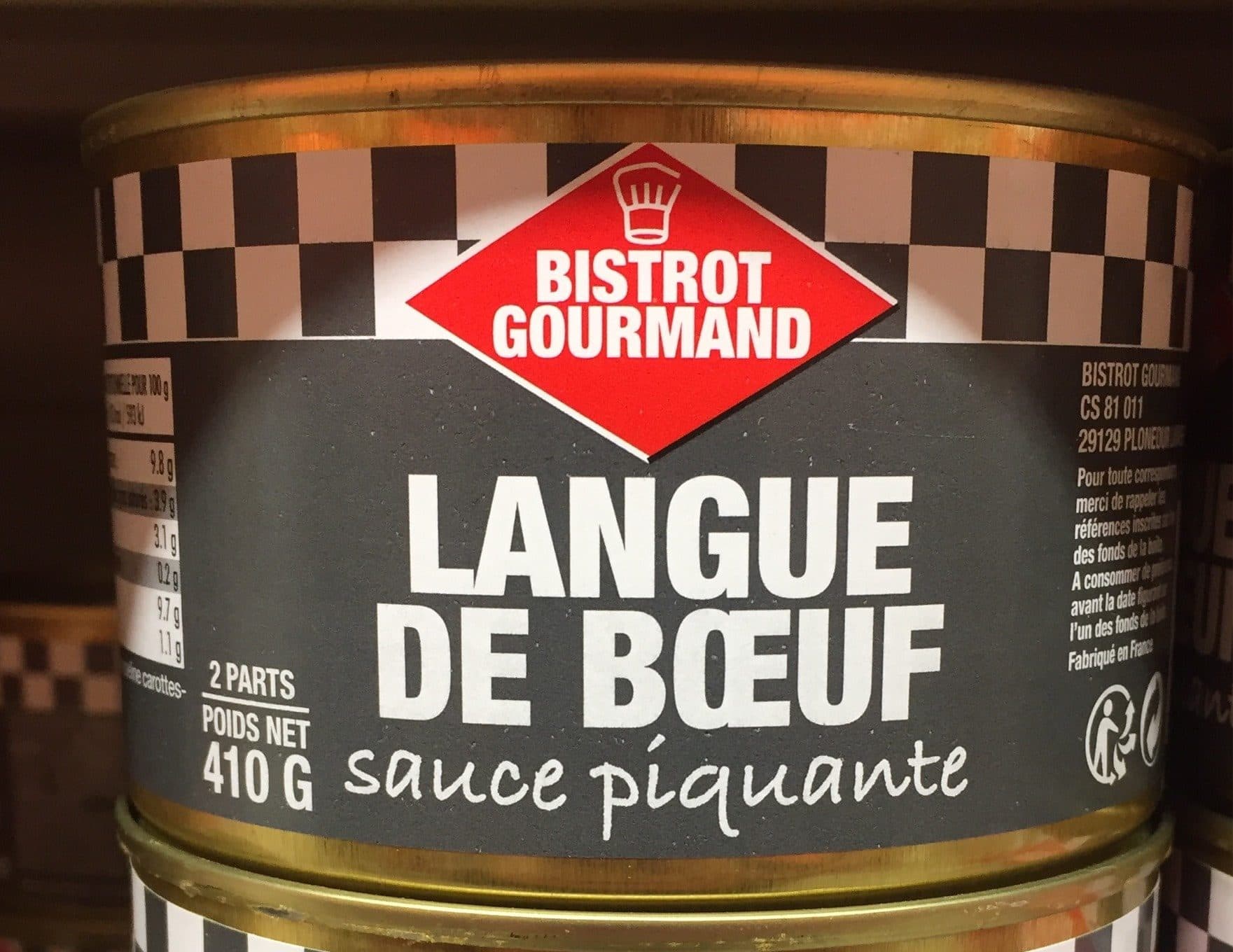 Bistrot gourmand langue de boeuf sauce piquante packshot