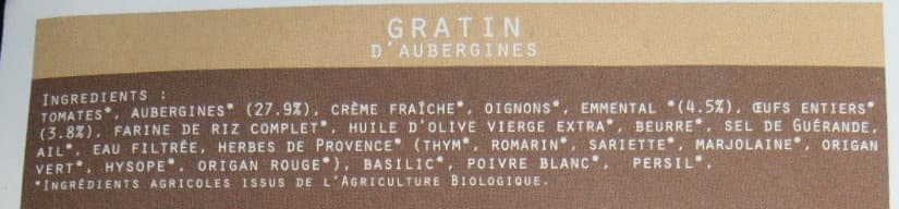 n! nature Gratin d'aubergine packshot