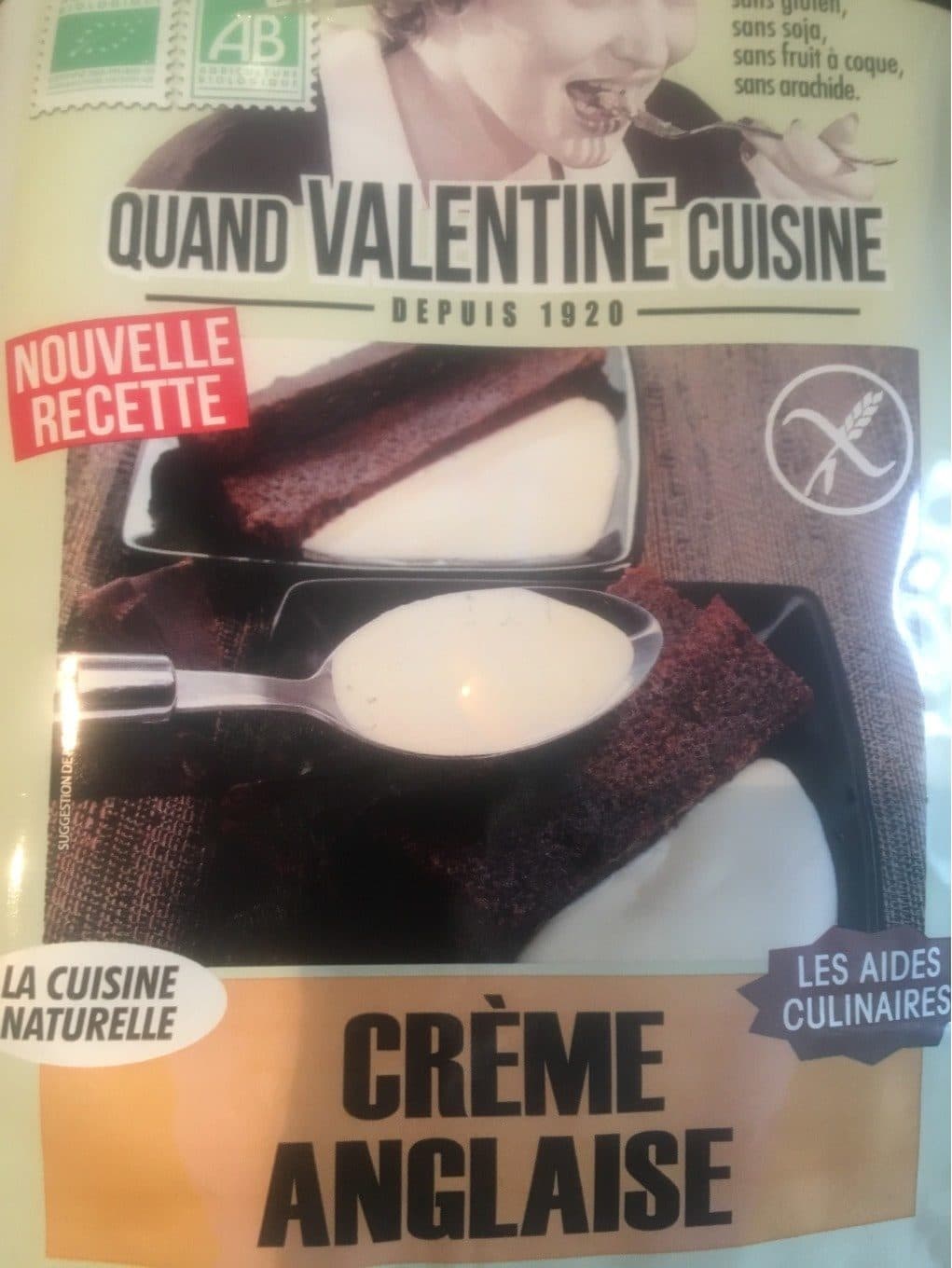 Quand Valentine Cuisine Creme anglaise packshot