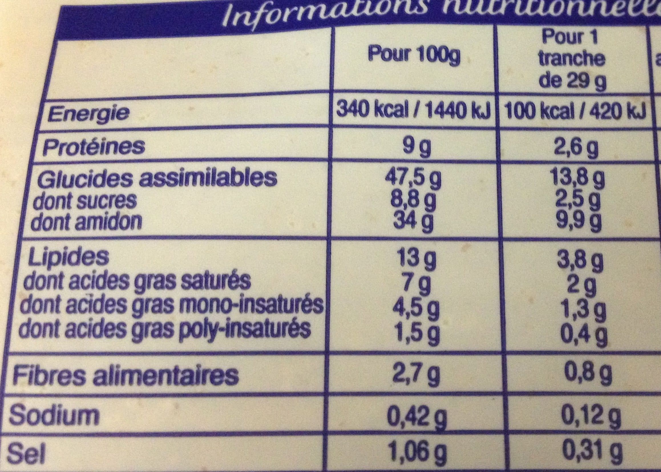 Brioche Pasquier Brioche en tranches au levain - 500 g - Brioche Pasquier packshot