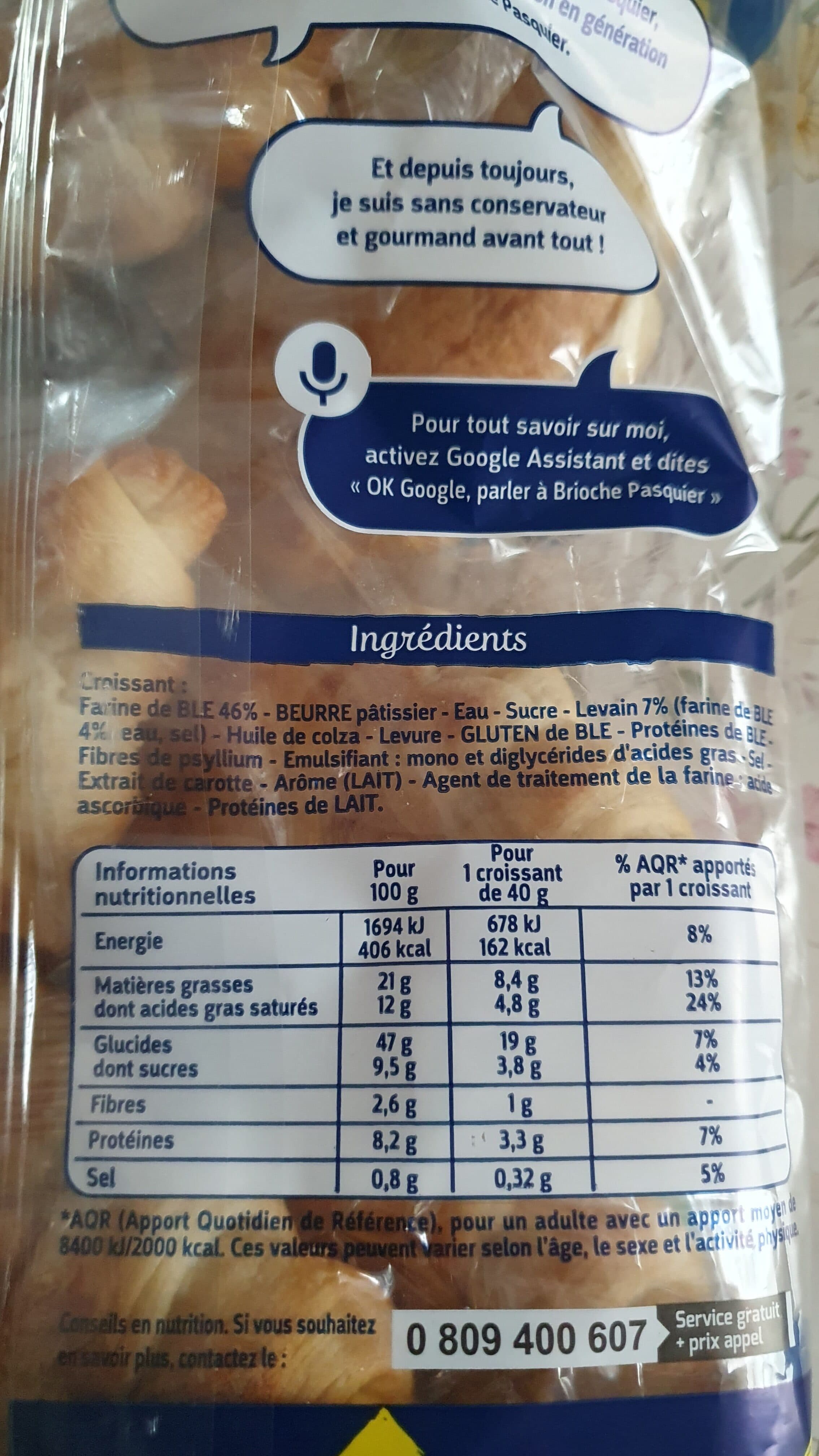 Brioche Pasquier Croissants packshot