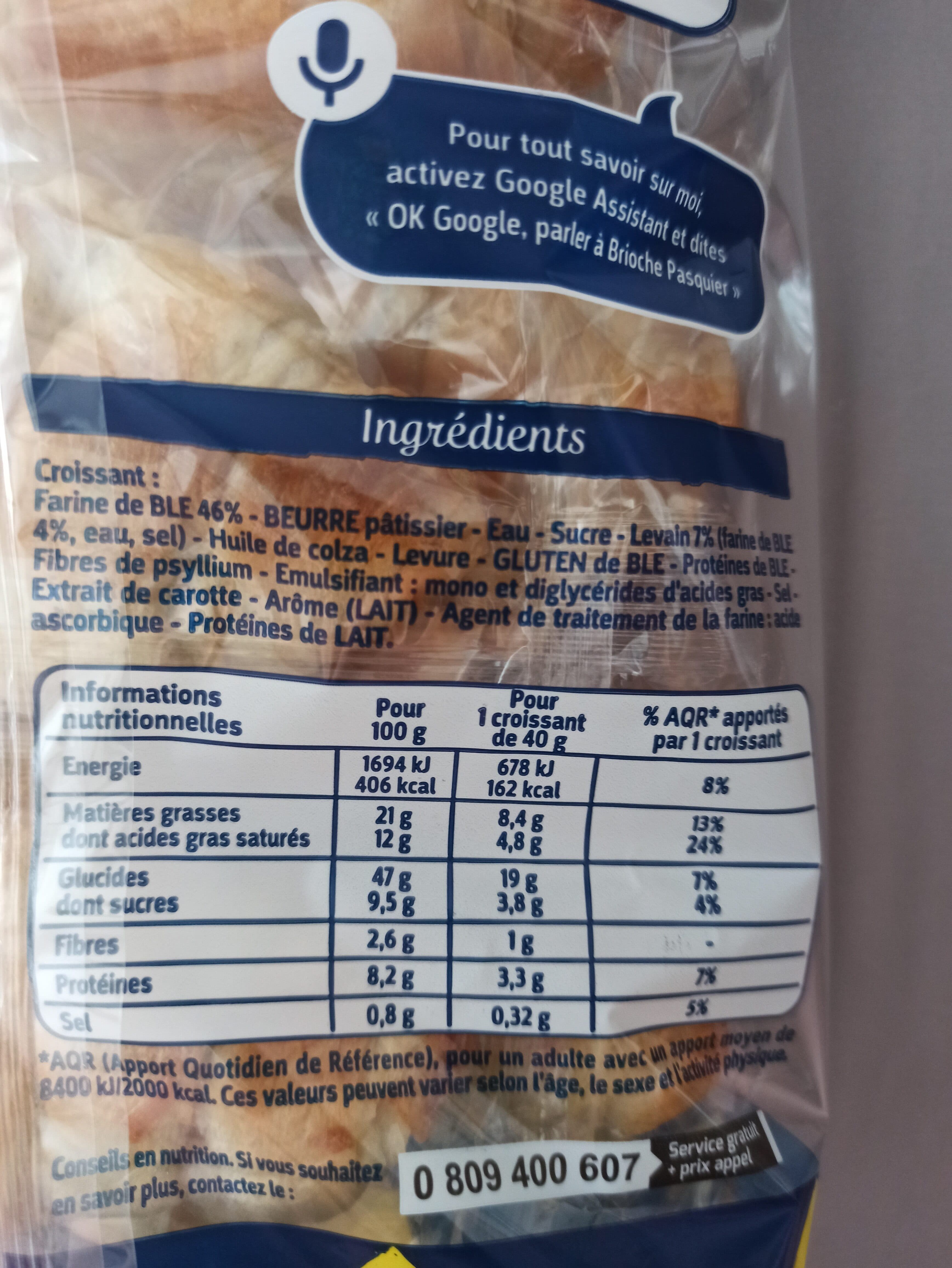 Brioche Pasquier Croissants packshot