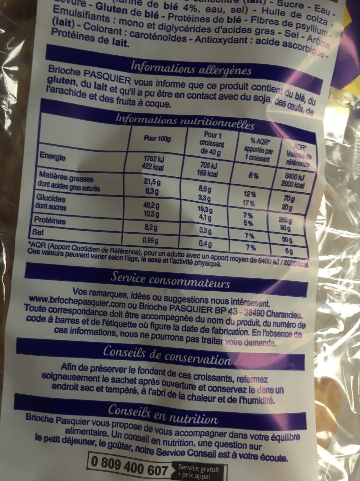 Brioches Pasquier Croissant packshot