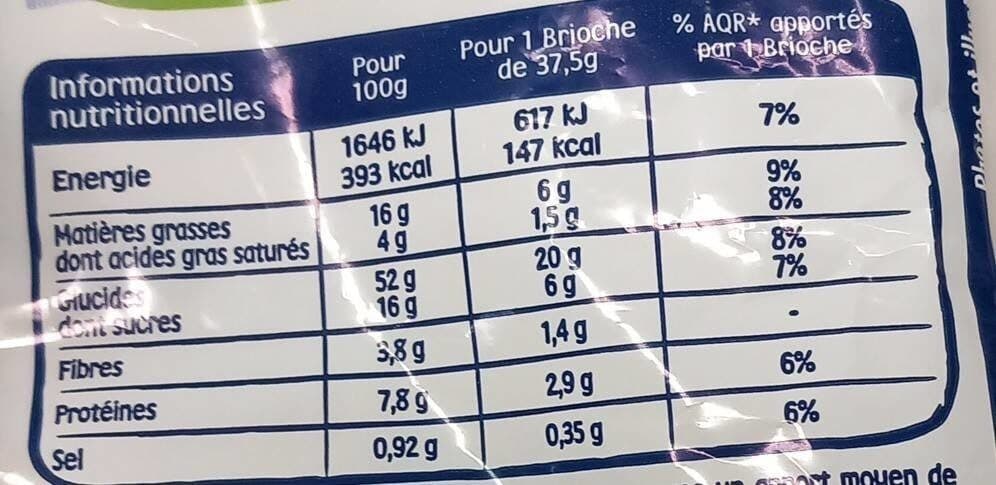 Brioche Pasquier Brioches 8 pépites chocolat packshot