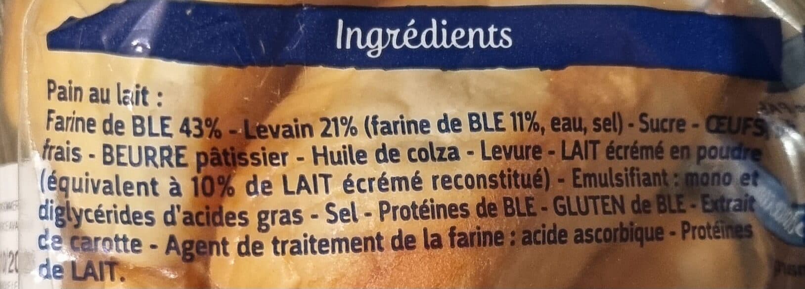 Brioche Pasquier Pains au lait packshot