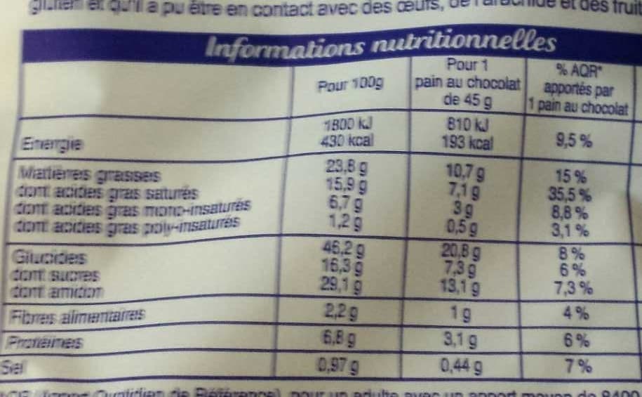 Brioche Pasquier Pains au Chocolat au levain (Maxi Familial) packshot