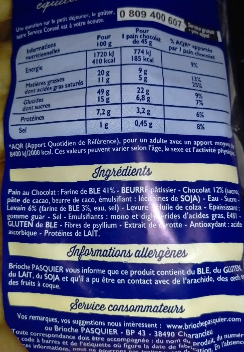 Pasquier Pain au chocolat packshot