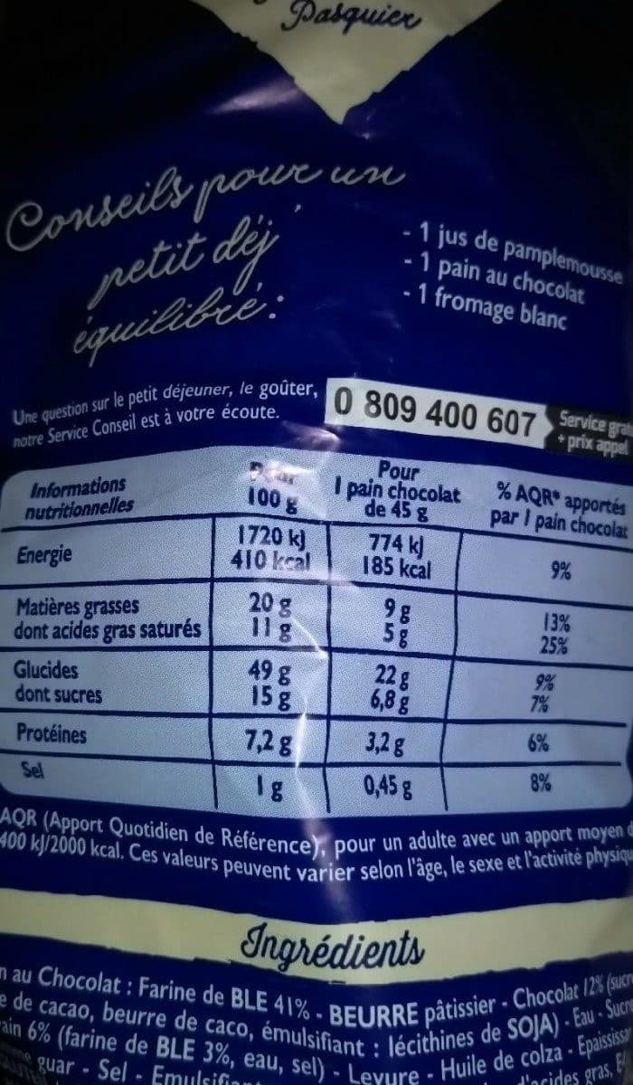 Pasquier Pain au chocolat packshot