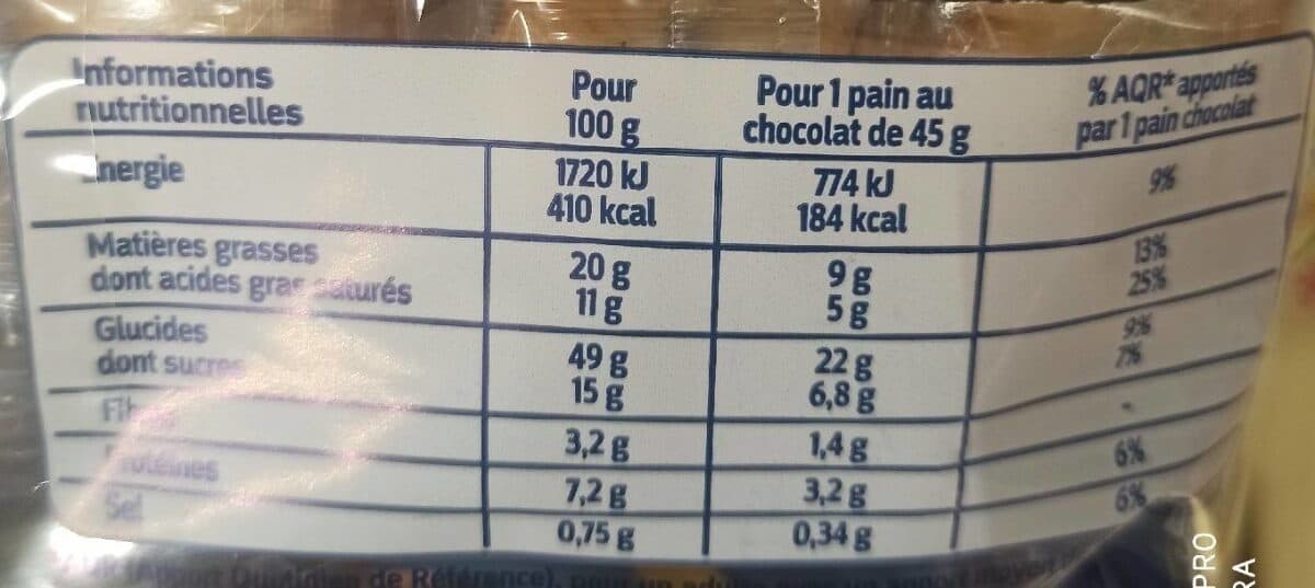 Pasquier 24 Pains Au Chocolat Au Levain packshot