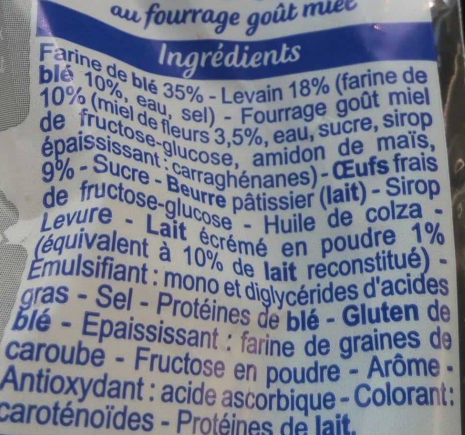 Pasquier Pains au lait Touche de miel packshot