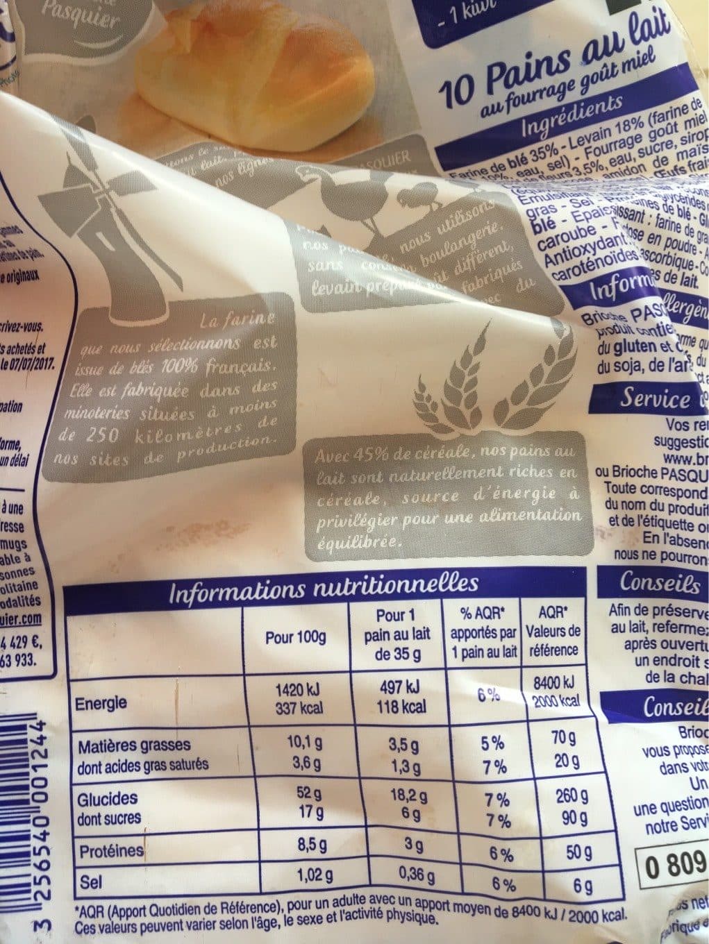 Pasquier Pains au lait Touche de miel packshot