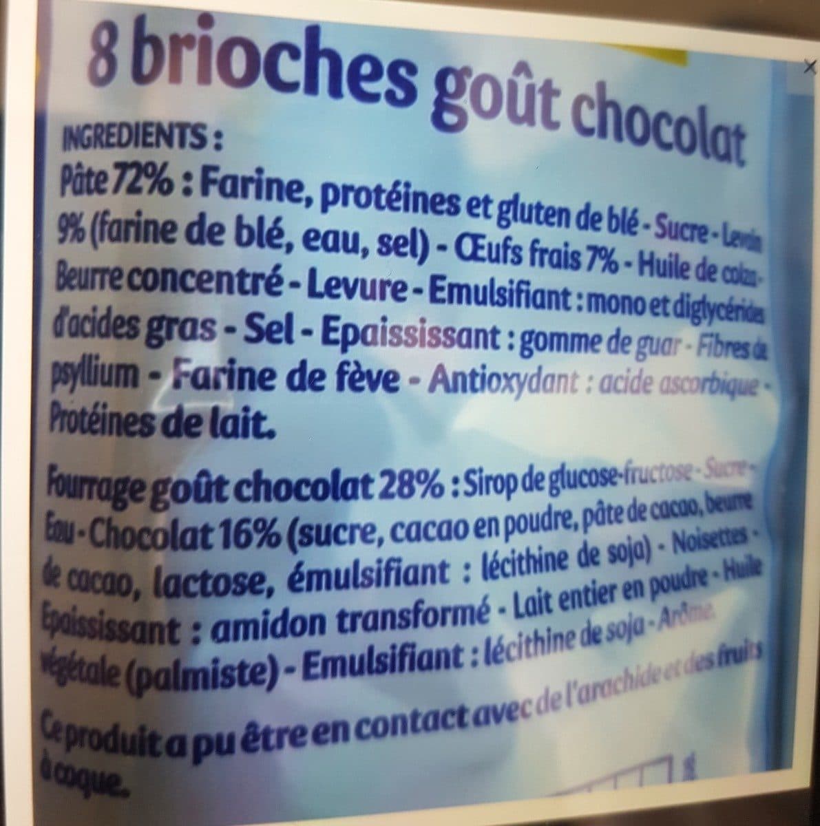 Brioche Pasquier Pitch - 8 brioches goût chocolat packshot