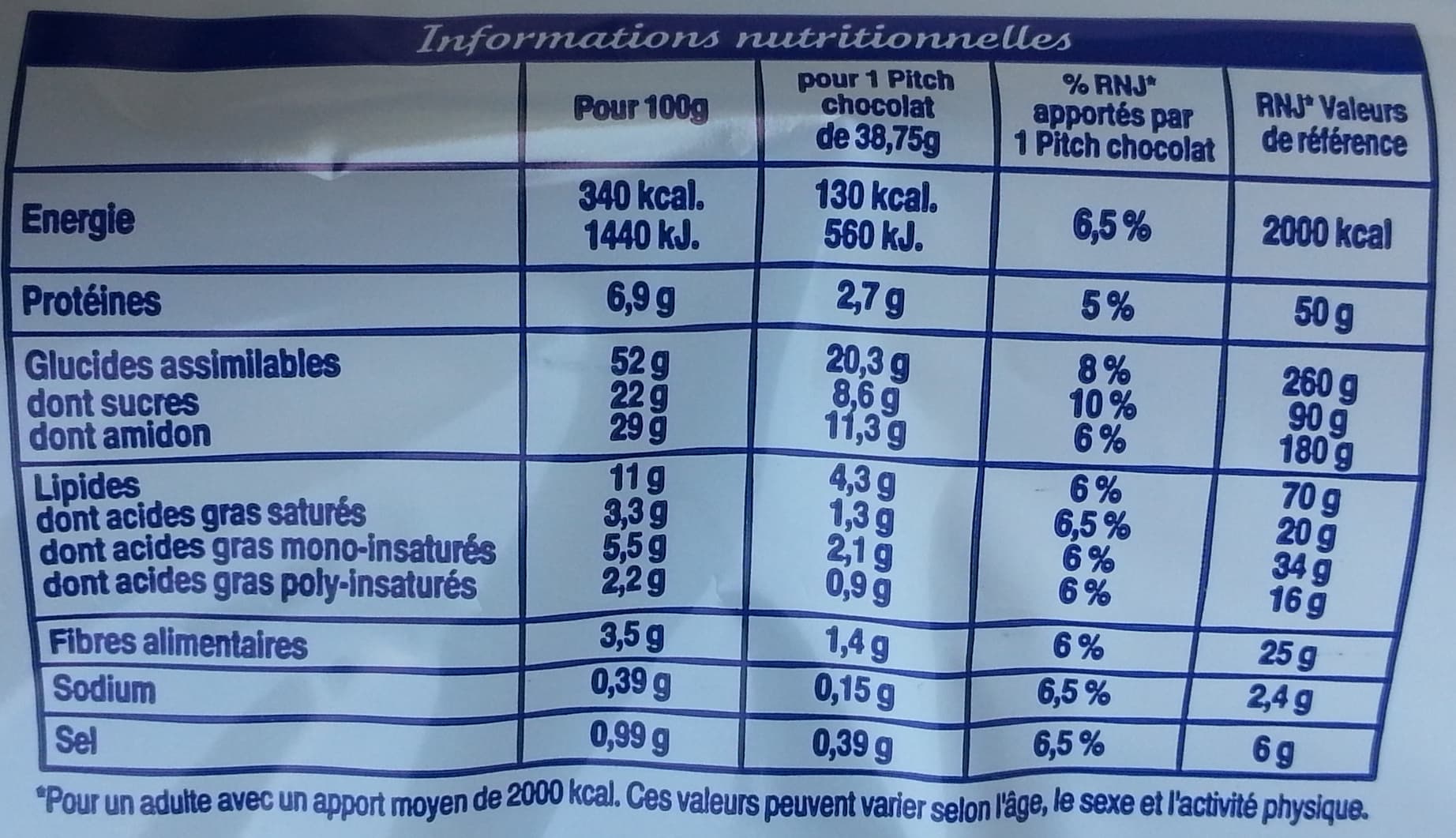 Brioche Pasquier Pitch - 8 brioches goût chocolat packshot