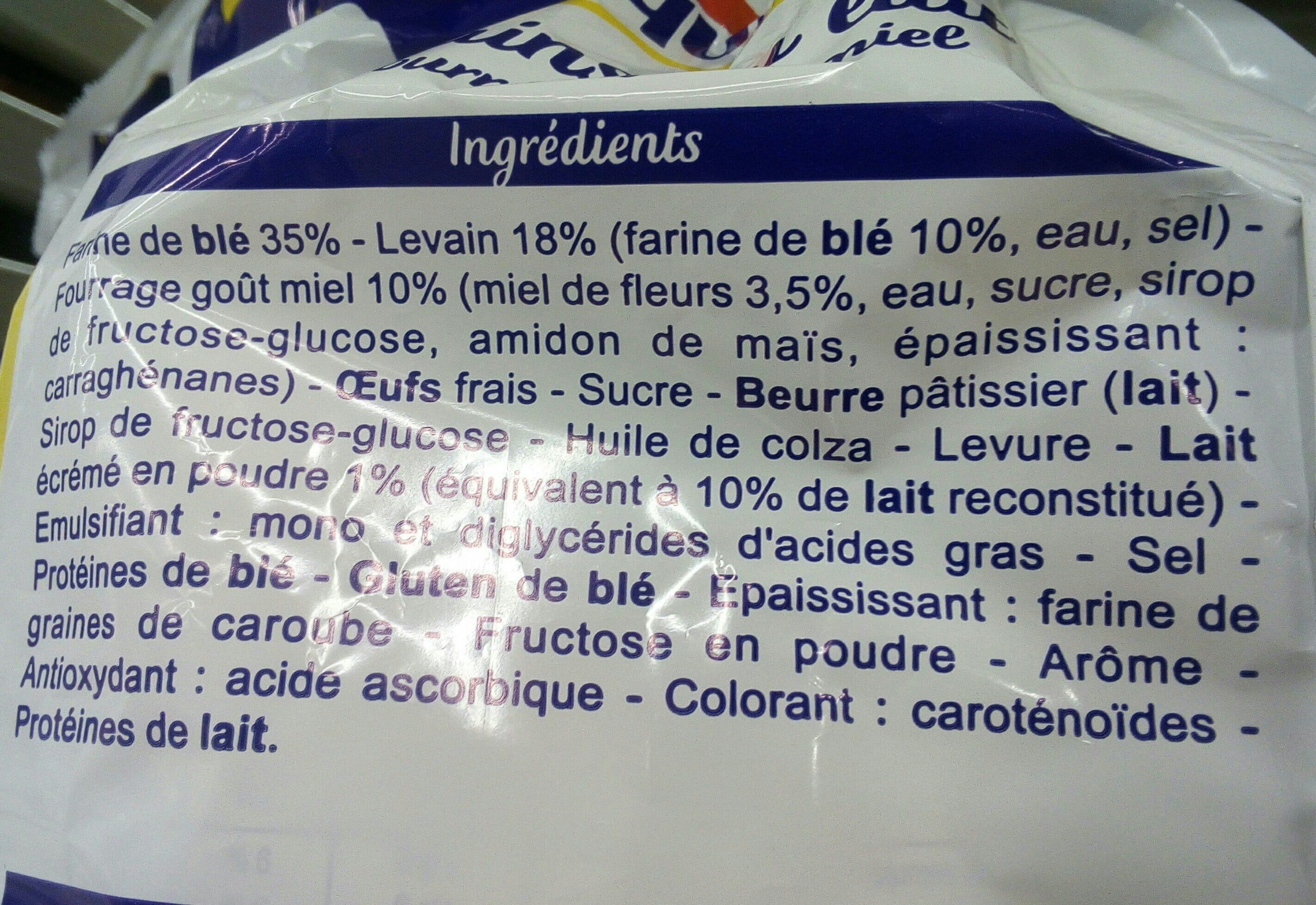 Brioche Pasquier 10 pains au lait touche de miel packshot