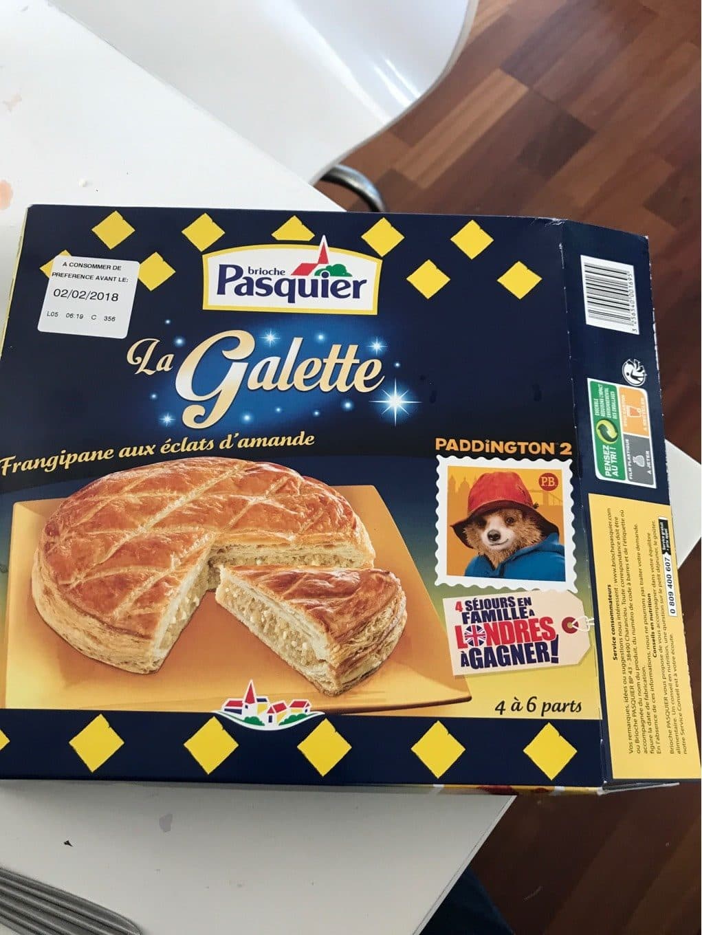 Pasquier Galette des rois frangipane eclats d'amandes packshot