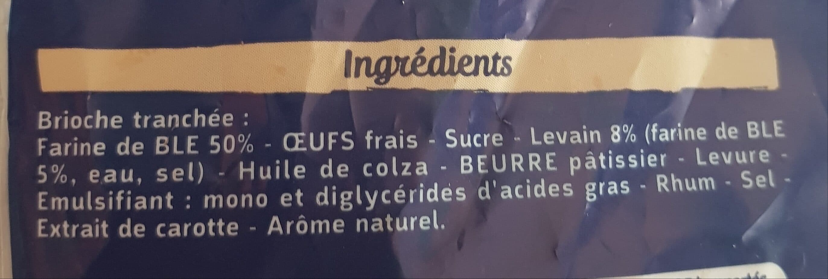 Brioche Pasquier Brioche tranchée packshot