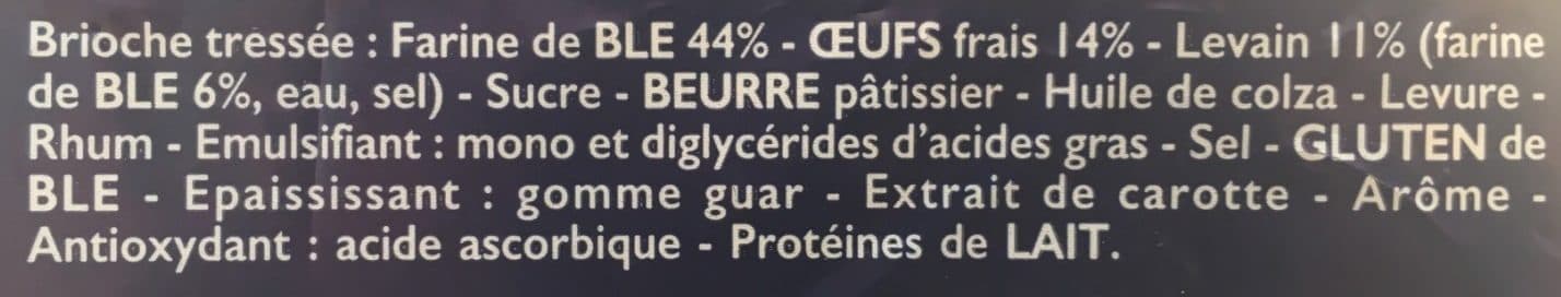 Brioche Pasquier Brioche tressée du levain packshot
