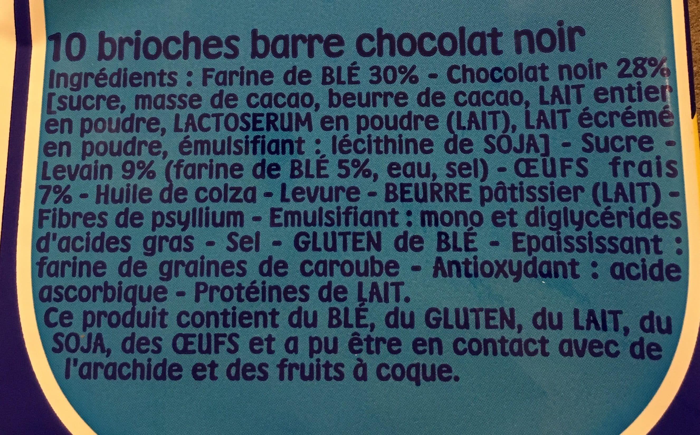 Brioche Pasquier Pitch choco barre packshot
