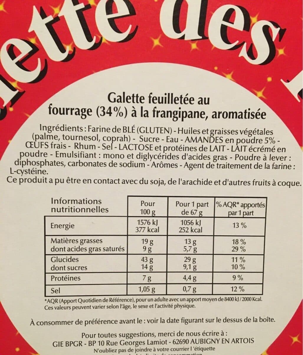 Brioches Pasquier Galette des rois mm packshot