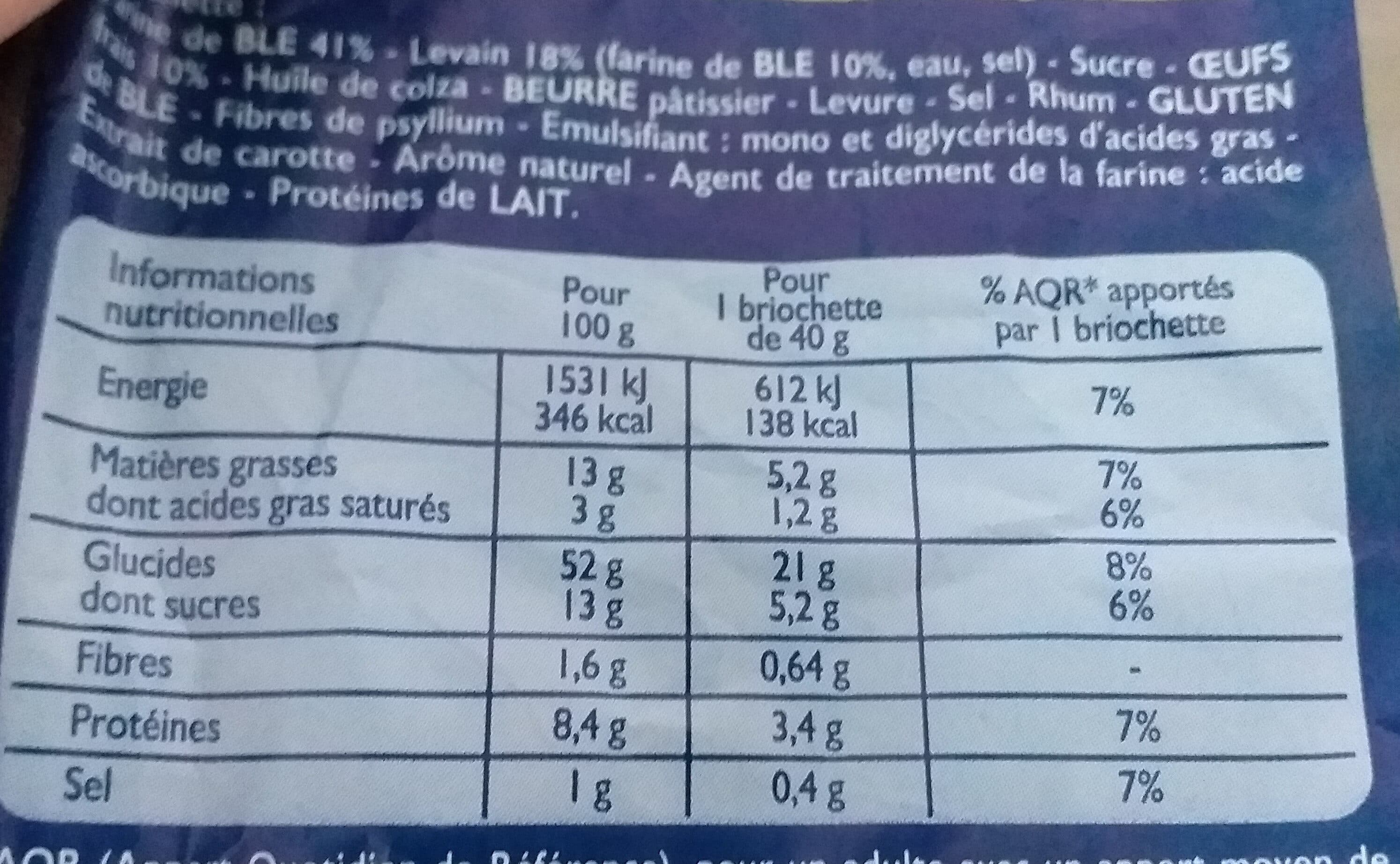 Brioche Pasquier 12 Briochettes au Levain packshot