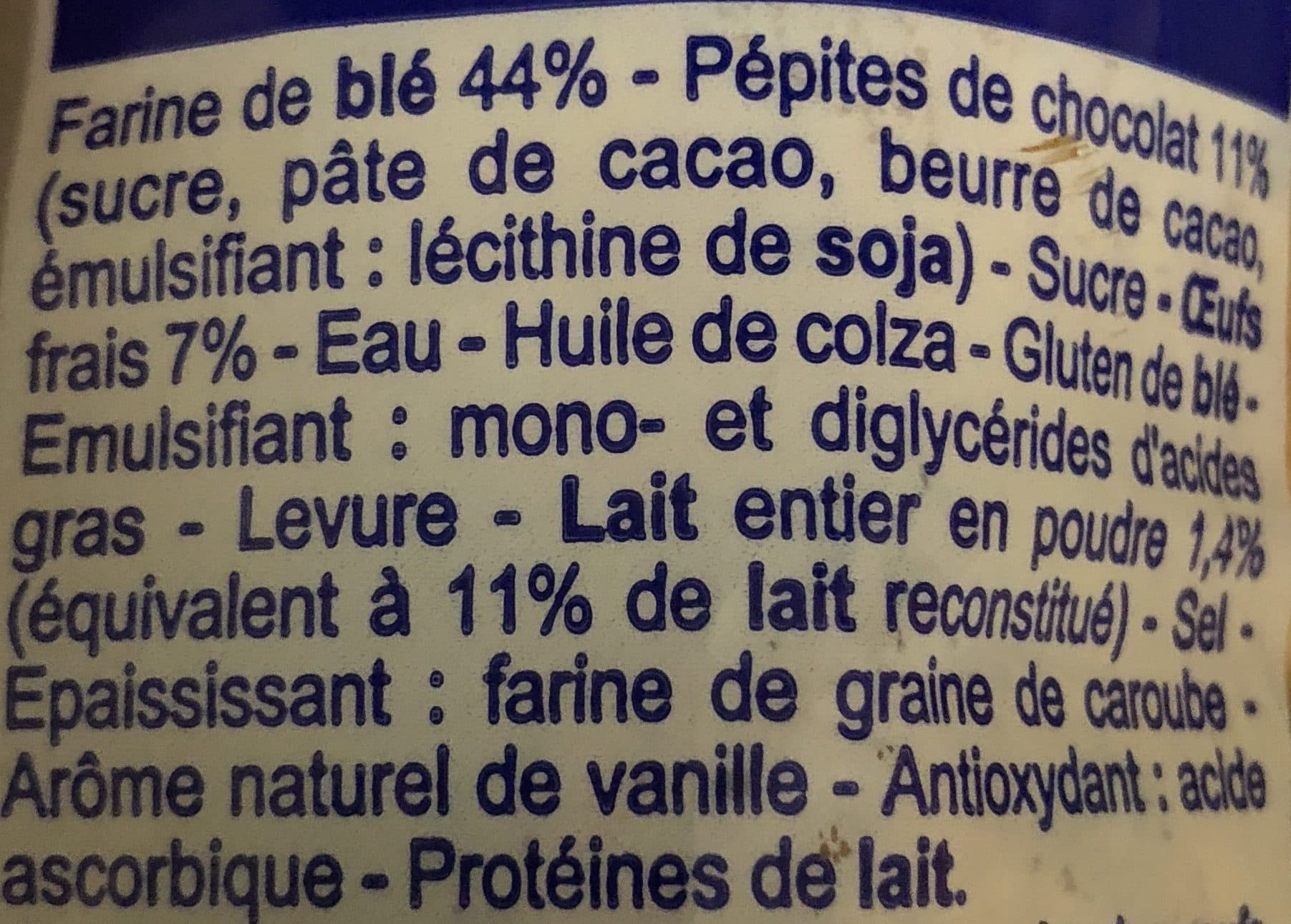 Pasquier Pain au lait pépites de chocolat packshot