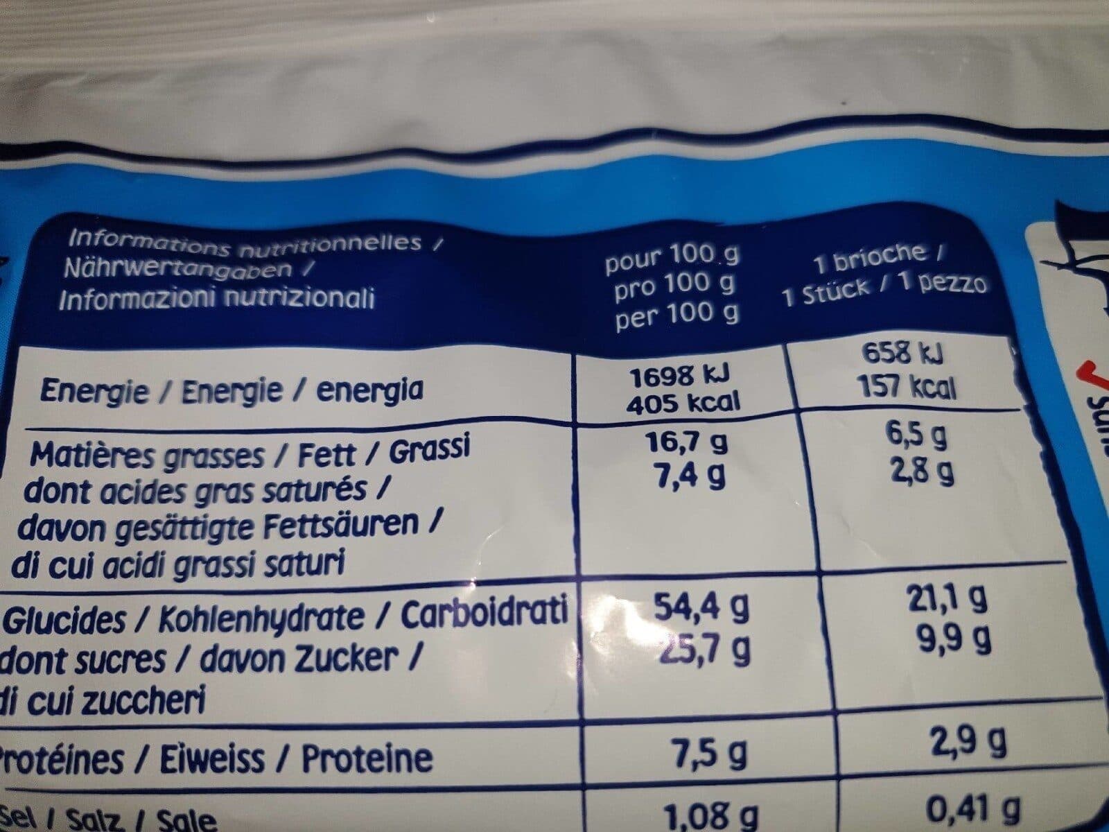 Brioche Pasquier choco barre packshot