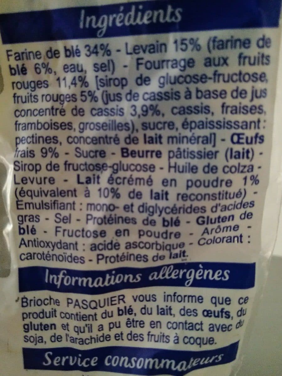 Brioches Pasquier Pain au lait Touche de fruits rouges packshot