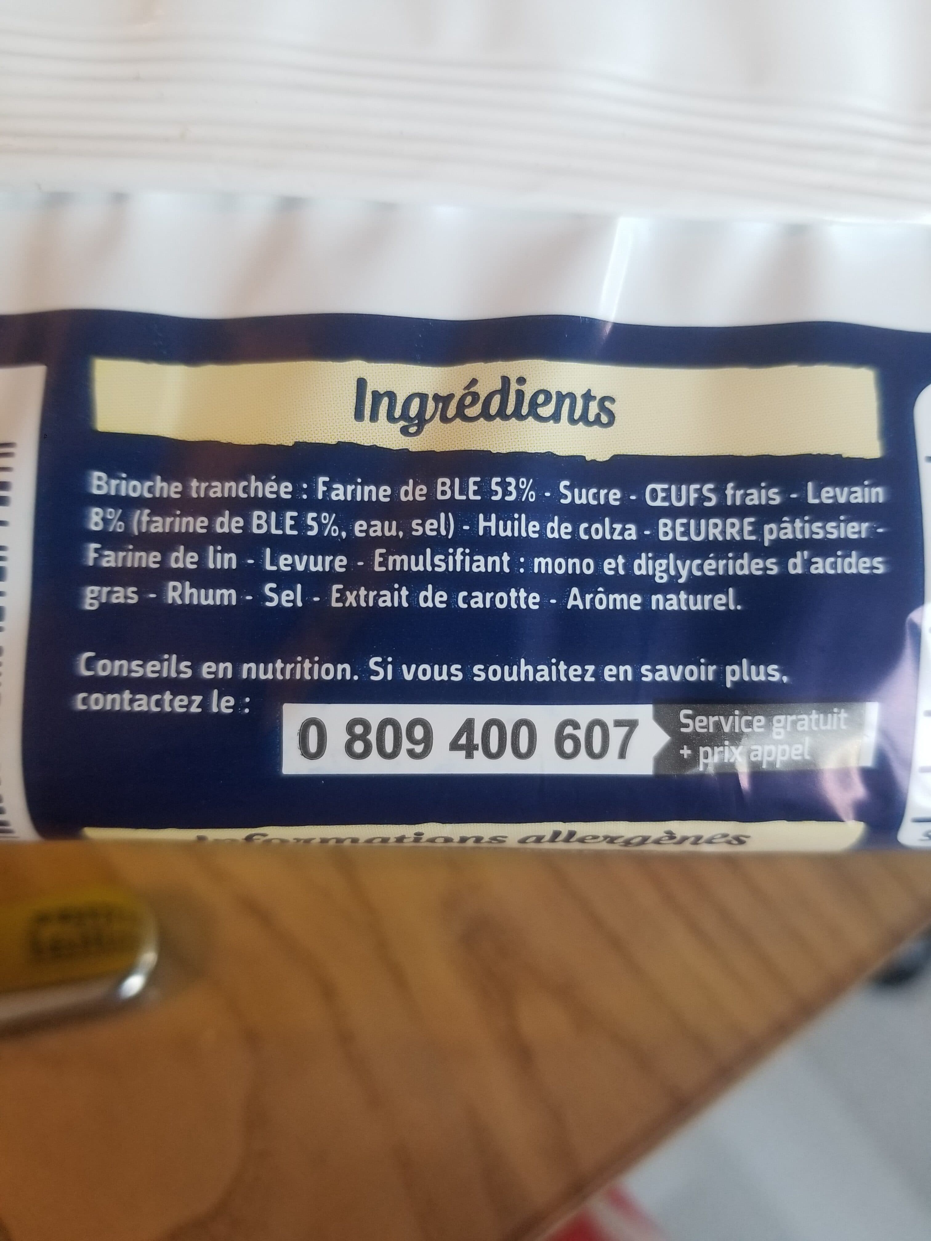 Brioche Pasquier Brioche Tranchée packshot