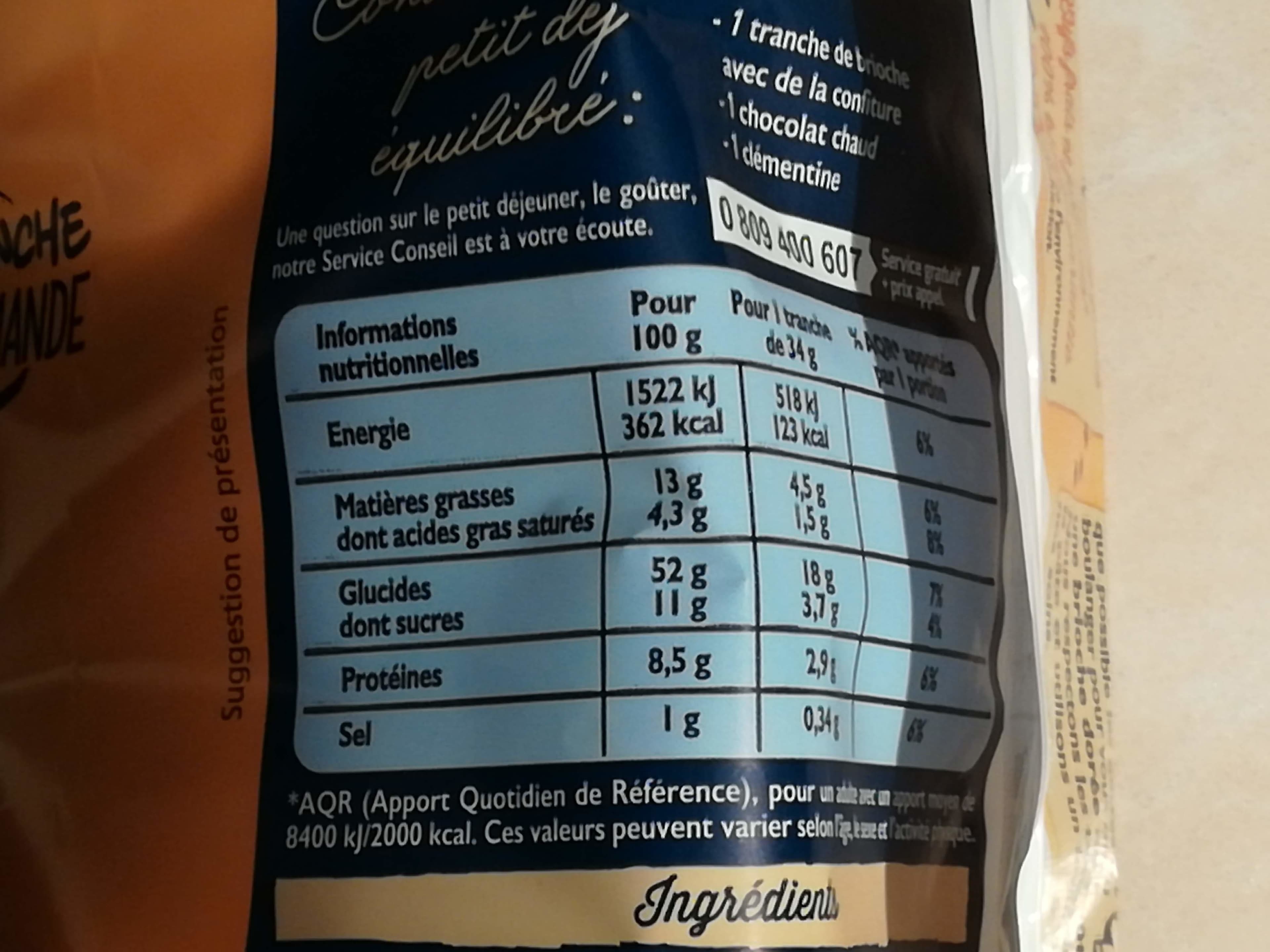 Brioche Pasquier Brioche Tranchée au Levain packshot