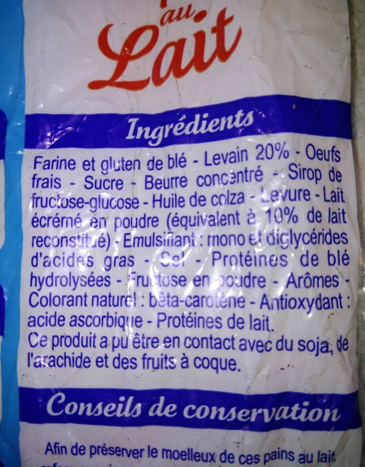 Pasquier 10 pains au lait packshot
