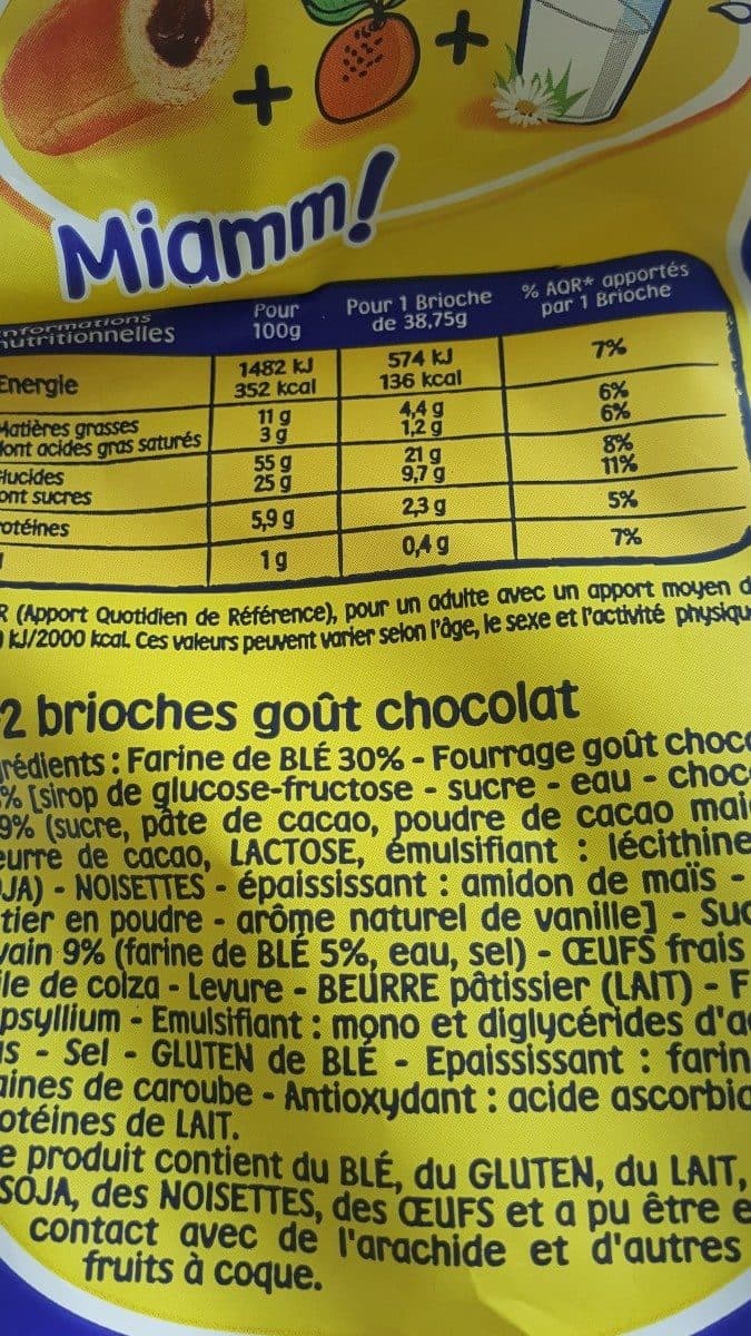 Brioche Pasquier Brioches Pitch, Chocolat x8 + 2 gratuites packshot