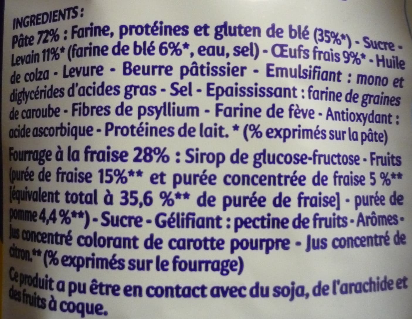 Brioche Pasquier Pitch brioches Fraise (x 8 + 2 gratuits) - 385 g - Brioche Pasquier packshot