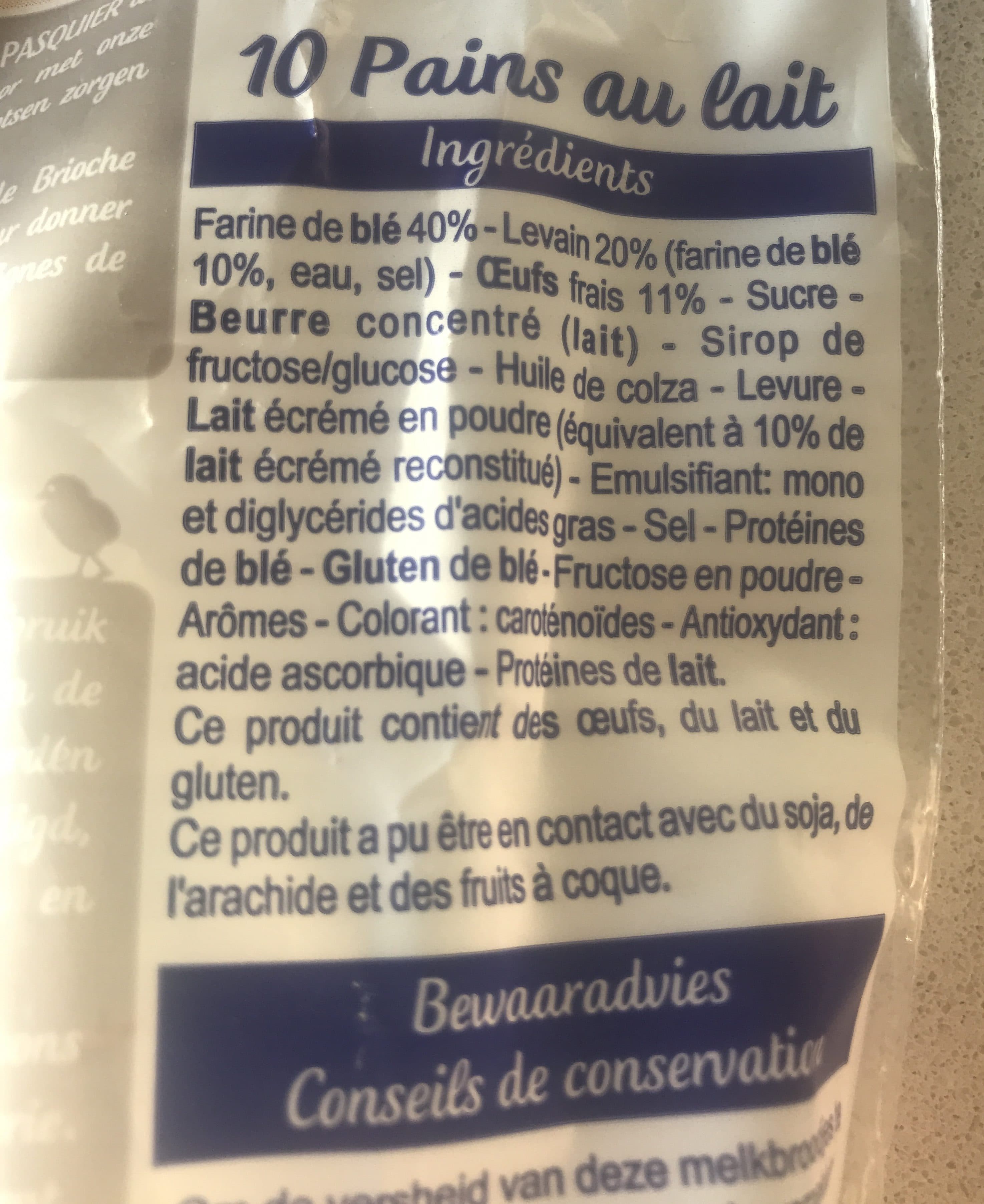 Brioche Pasquier Pains au lait packshot