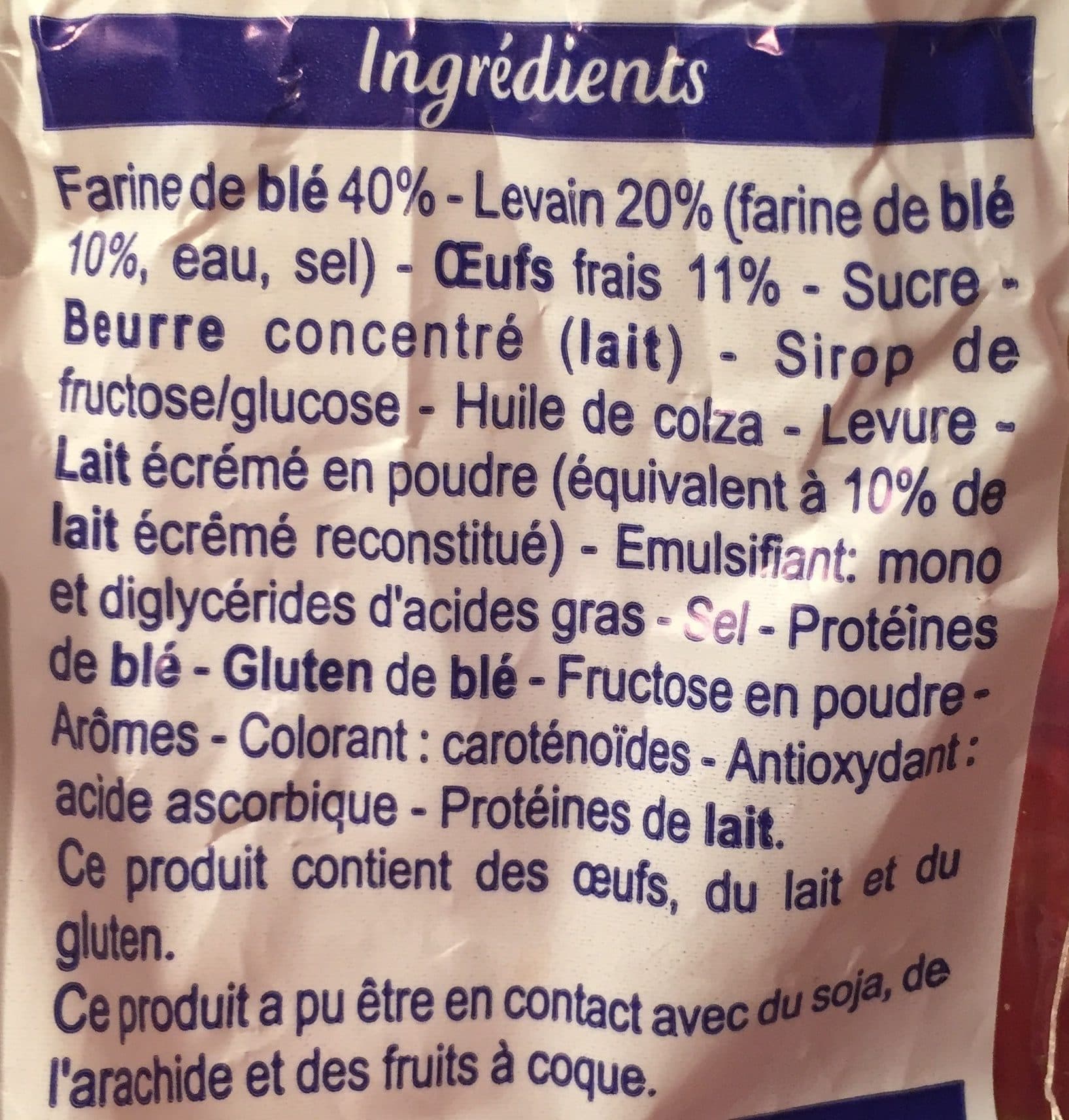 Pasquier Pains au lait packshot