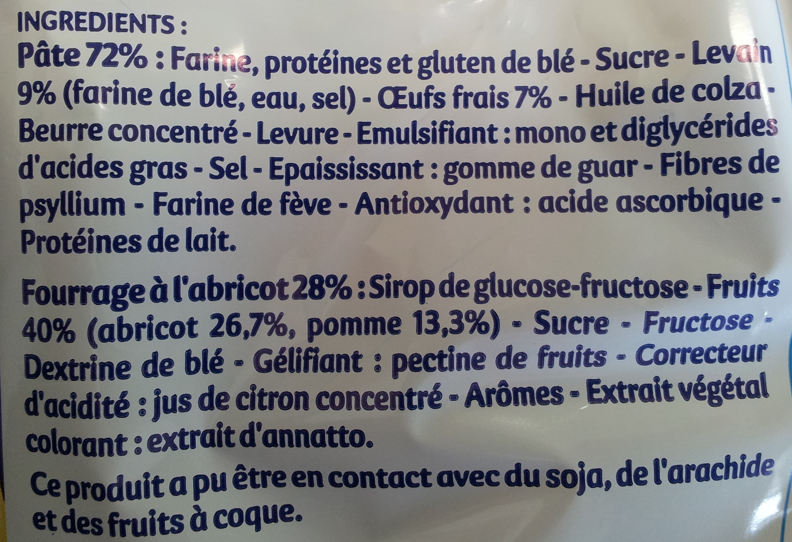 Brioche Pasquier Pitch Brioches Abricot packshot