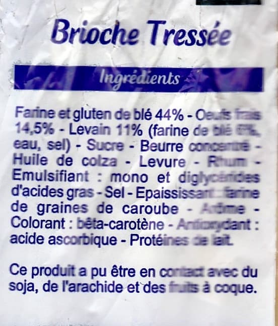 Brioche Pasquier Brioche tressée au levain packshot