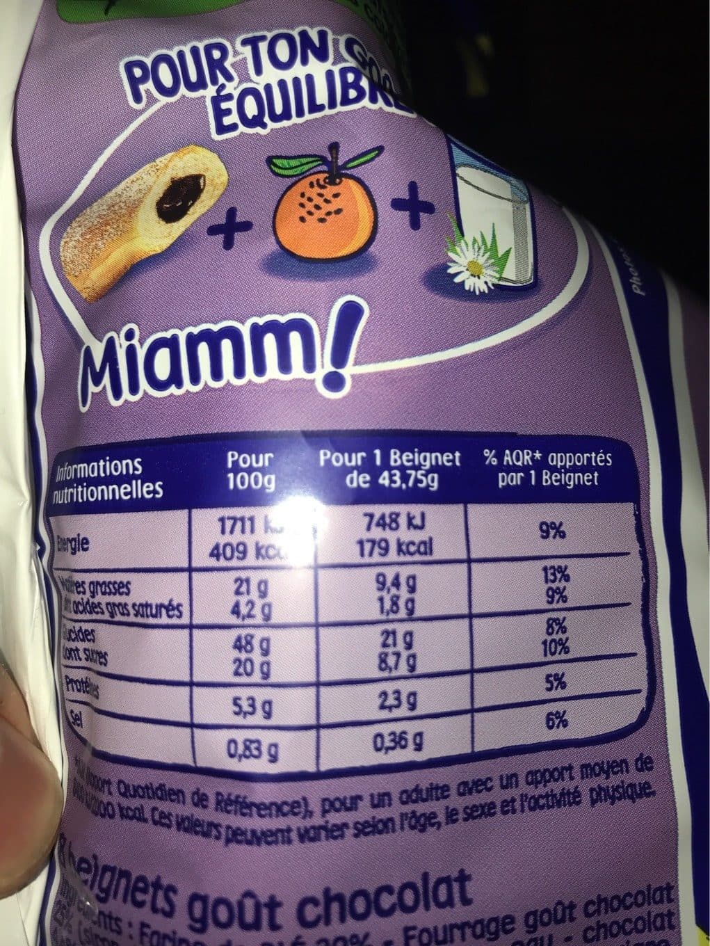 BRIOCHE PASQUIER 8 pitch beignets goût chocolat packshot
