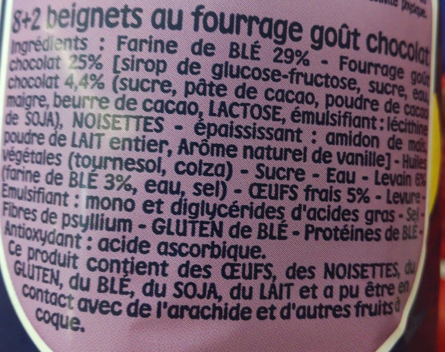 Brioche Pasquier Beignets chocolat x8 packshot