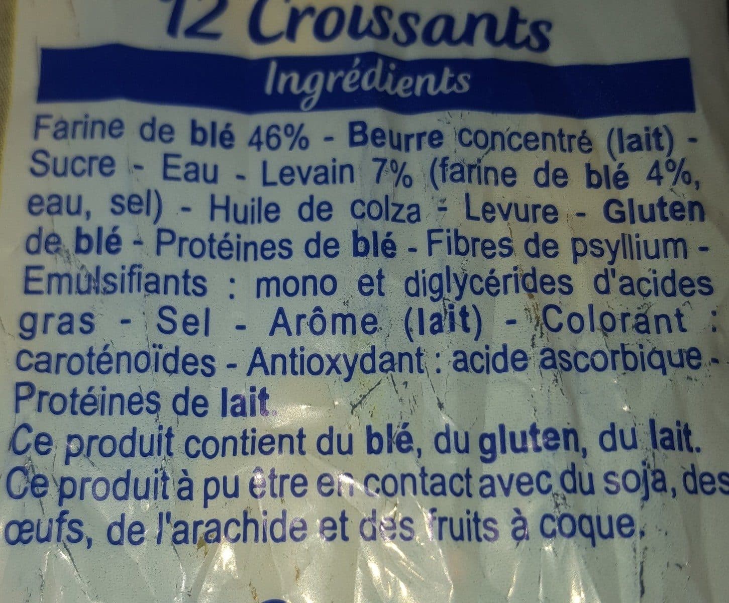 Brioches Pasquier 12 Croissants packshot