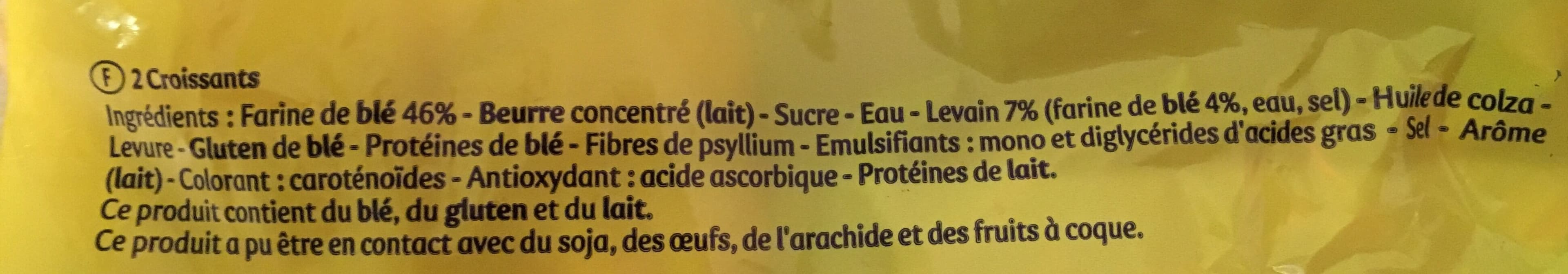 Pasquier Croissant x2 80 g packshot